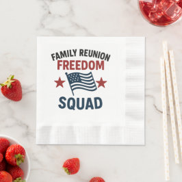Guardanapo De Papel Camiseta de Reunião da Família Freedom Squad – Pat