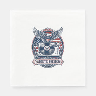 Guardanapo De Papel Camiseta Gráfica Vetorial de Colecionador de Vinil
