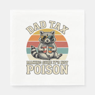 Guardanapo De Papel Camiseta Vintage de Design Engraçado de Papai Tax