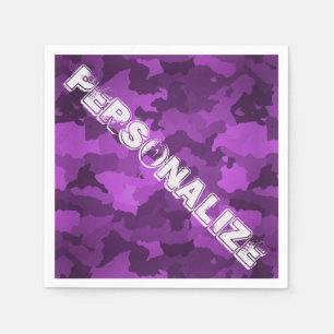 Guardanapo De Papel Camo roxo