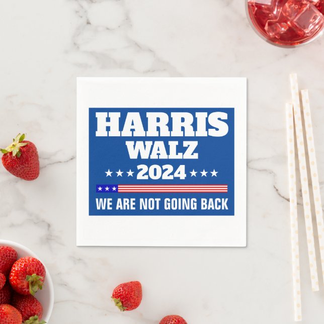 Guardanapo De Papel Campanha Harris Walz 2024 (Insitu)
