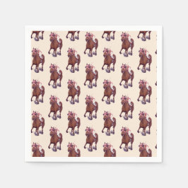 Guardanapo De Papel Campeão de Cavalo de Corrida Cruzada