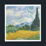 Guardanapo De Papel Campo de trigo Van Gogh com CyPrensas. Impressioni<br><div class="desc">O guardanapo Van Gogh "Wheat Field com CyPrensas".</div>