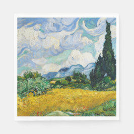 Guardanapo De Papel Campo de trigo Van Gogh com CyPrensas. Impressioni