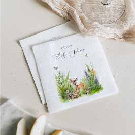 Guardanapo De Papel Campo Flor Silvestre Floresta Querido Chá de Bebê