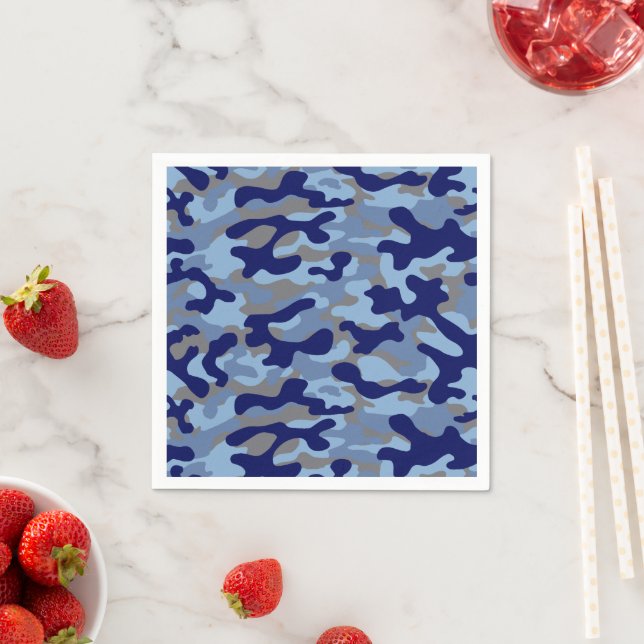 Guardanapo De Papel Camuflagem Azul (Insitu)