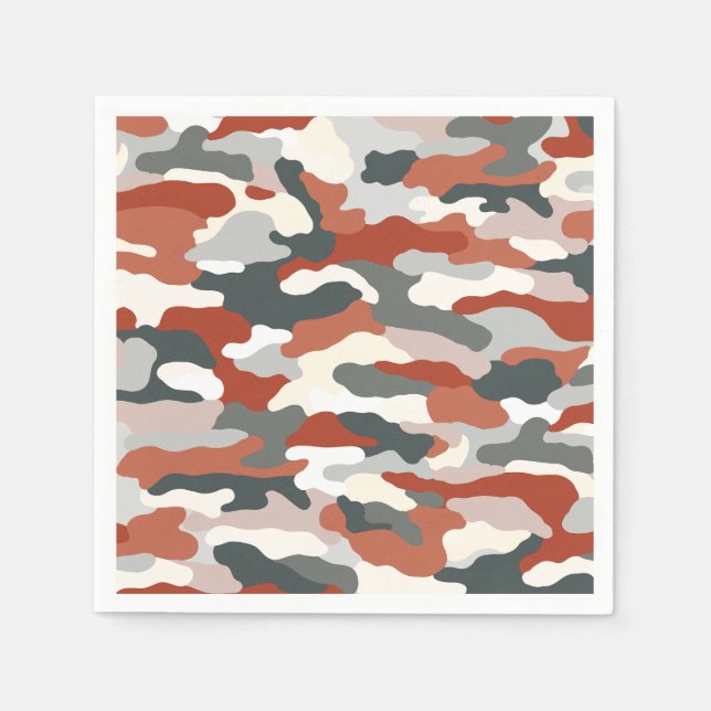 Guardanapo De Papel Camuflagem de outono (Frente)