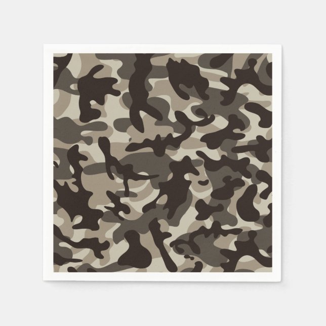 Guardanapo De Papel Camuflagem de Quarto Fechado (Frente)