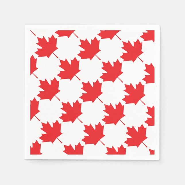 Guardanapo De Papel Canadense Maple Leaf (Frente)