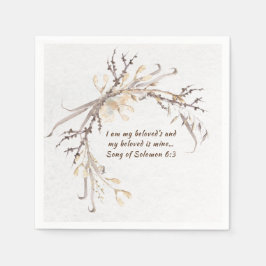 Guardanapo De Papel Canção de Salomão 6:3 Eu sou do meu amado...