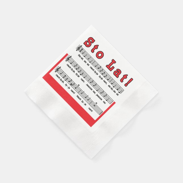 Guardanapo De Papel Canção Sto Lat! (Canto)