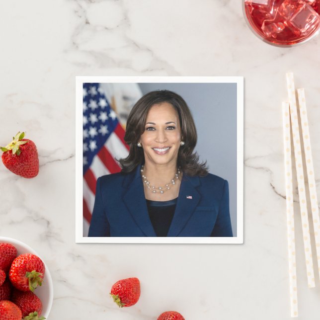 Guardanapo De Papel Candidato Kamala Harris EUA 2024 (Insitu)