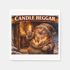 Guardanapo De Papel Candle Beggar Icelandic Yule Lad