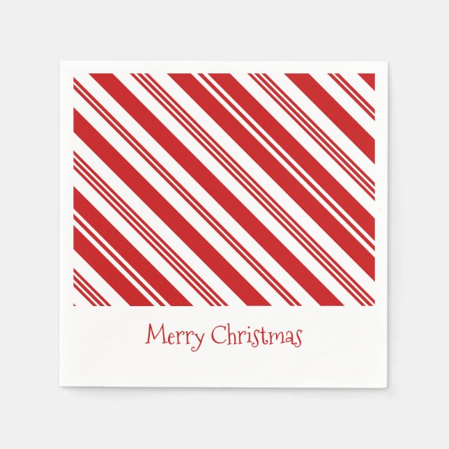 Guardanapo De Papel Candy Cane Christmas (Frente)