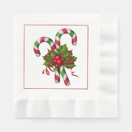 Guardanapo De Papel Candy Cane Papel de Natal Napkins