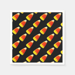 Guardanapo De Papel Candy Corn Halloween Cocktail Napkin