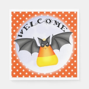 Guardanapo De Papel Candy Corn Vampire Halloween Napkin