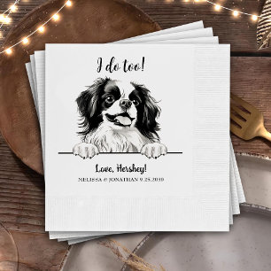 Guardanapo De Papel Canino Japonês Personalizado Eu Também Faço