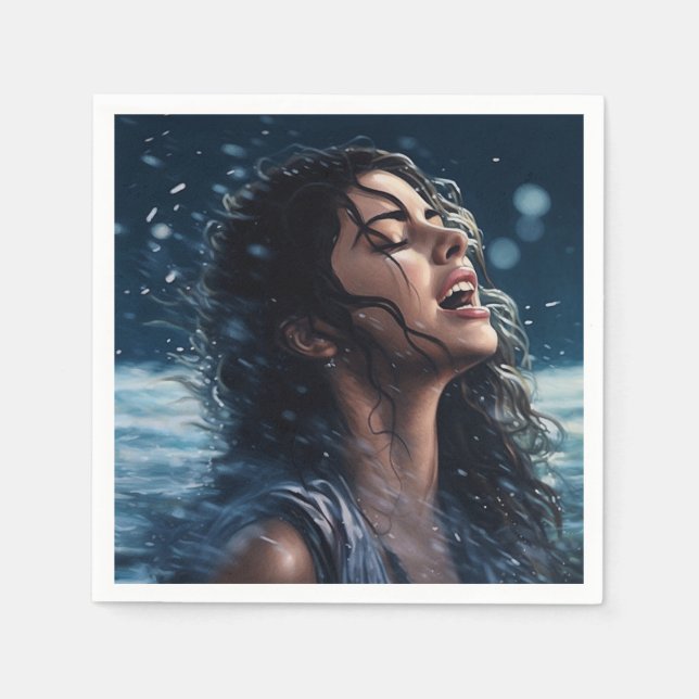 Guardanapo De Papel Cantando Lady (Frente)