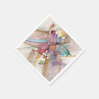 Guardanapo De Papel CANTATA em PASTEL MAJOR Abstrato Art