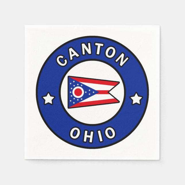 Guardanapo De Papel Canton Ohio (Frente)