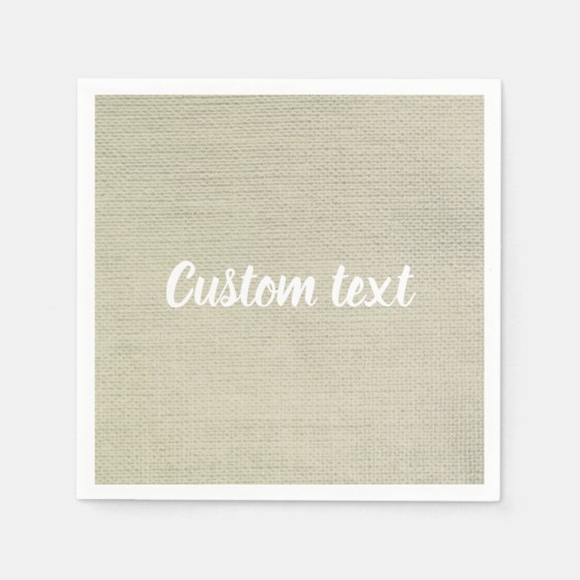 Guardanapo De Papel Canvas russa, Napkins de Texto Personalizado (Frente)