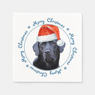 Guardanapo De Papel Cão Cachorro Feliz Natal Labrador
