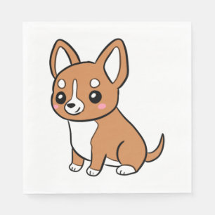 Guardanapo De Papel Cão-de-caricatura chihuahua