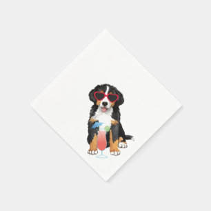 Guardanapo De Papel Cão de montanha de Bernese do verão