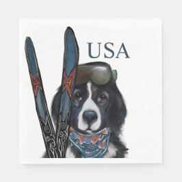 GUARDANAPO DE PAPEL CÃO NEWFOUNDLAND