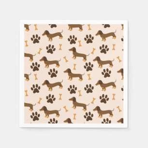 Guardanapo De Papel Cão Pet Animal da espécie Dachshund Aniversário