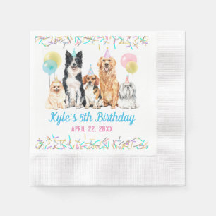 Guardanapo De Papel Cão Puppy Pw-ty Aniversário