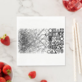 Guardanapo De Papel Caos para Ordem Abstrato Geométrico 