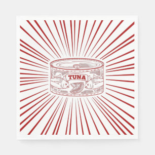 Guardanapo De Papel Capa de atum retro design
