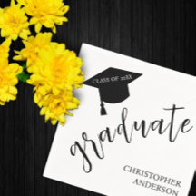 Capa de Gradução Minimalista Preto e Branco Gradua