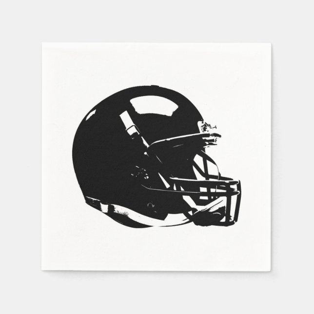 Guardanapo De Papel Capacete de futebol de pop Art (Frente)