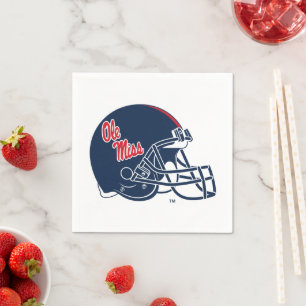 Guardanapo De Papel Capacete Ole Miss Futebol Azul escuro