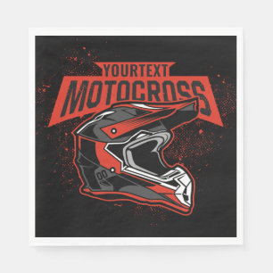 Guardanapo De Papel Capacete personalizado de motocross-Racing em bici