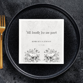 Guardanapo De Papel Capacidades Góticas até que a morte nos separe.