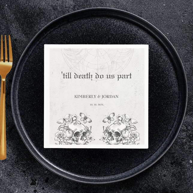 Guardanapo De Papel Capacidades Góticas até que a morte nos separe. (Criador carregado)