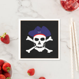 Guardanapo De Papel Capitão Jack & Pirate, bandeira dos piratas /teso