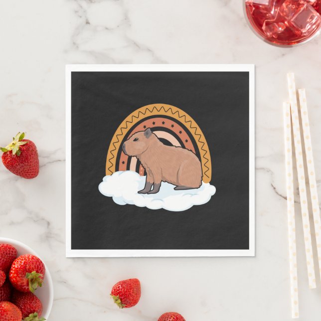 Guardanapo De Papel Capivara Animal de Estimação (Insitu)