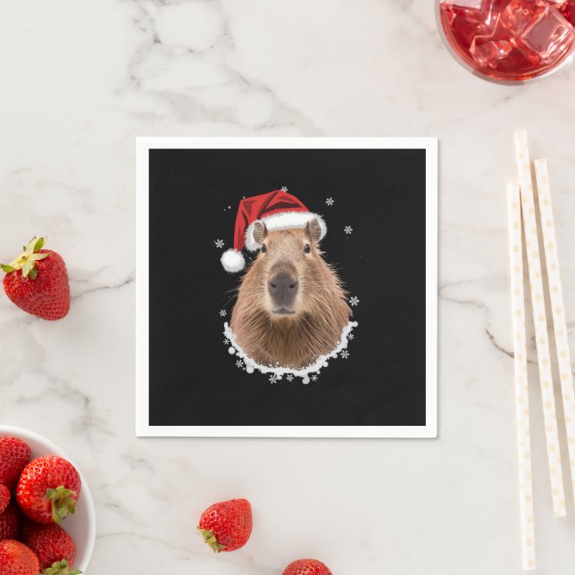 Guardanapo De Papel Capivara Natal Engraçado  (Insitu)