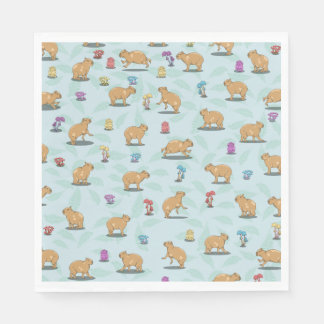 Guardanapo De Papel Capybara Pattern