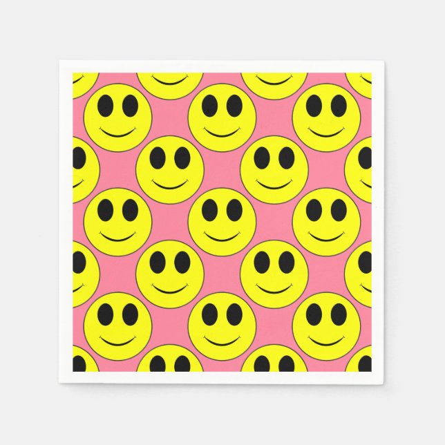 Guardanapo De Papel Cara feliz amarela (Frente)