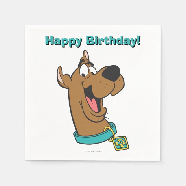 Guardanapo De Papel Cara feliz de Scooby-Doo (Frente)