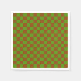 Guardanapo De Papel Caramel apple checkered board pattern