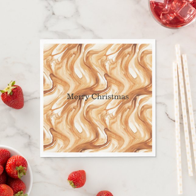 Guardanapo De Papel Caramel Carmel Candy Swirls Christmas (Insitu)