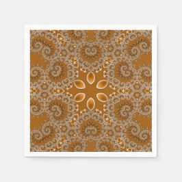Guardanapo De Papel Caramel Fractal Lace 