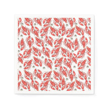 Caranguejos e lagostas. Frutos do mar. Papel